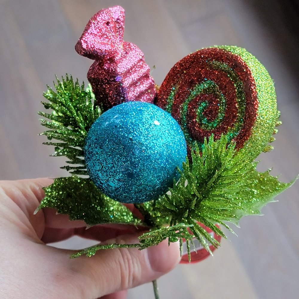 Christmas Glitter Picks